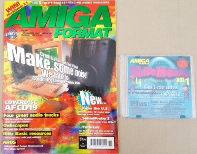 Amiga Format Magazine w/CD  Nov.1997 Music Meltdown Blitz Basic NetBSD +MORE