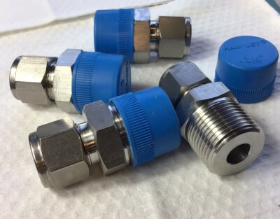 Let-loc 316 , 1/2  DV4, Lot Of Four Compression Connectors, Ham-Let