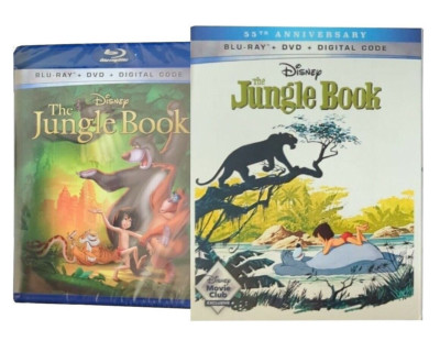 Disney ''THE JUNGLE BOOK (1967)'' 55th Anniversary BLU-RAY + DVD + DIGITAL (2022) 
