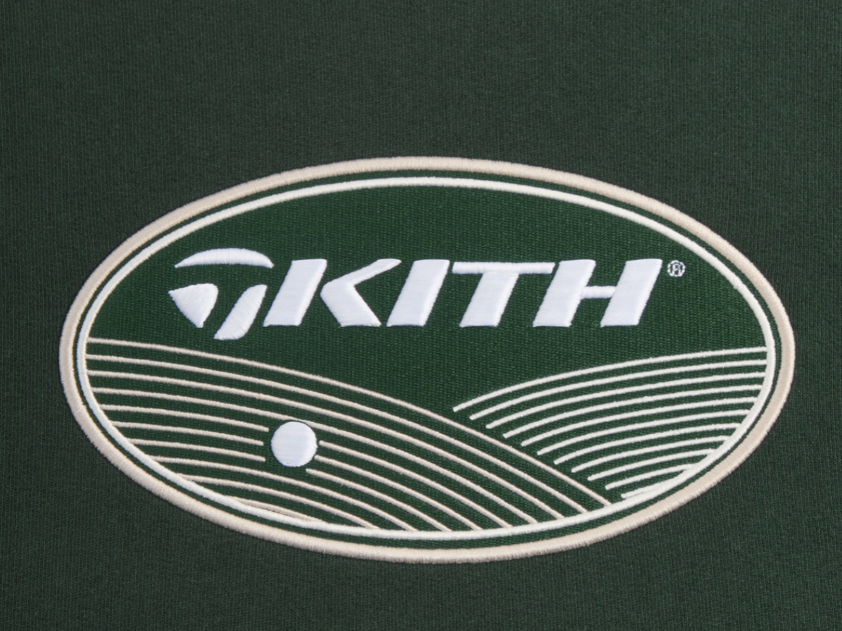 Pre-owned Kith For Taylormade Fairway Nelson Stadium Hoodie Size Medium In Hand In Green