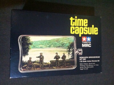 1/35 Tamiya MRC 650 Time Capsule Remagen Bridgehead US Tank Crew 1975 Model