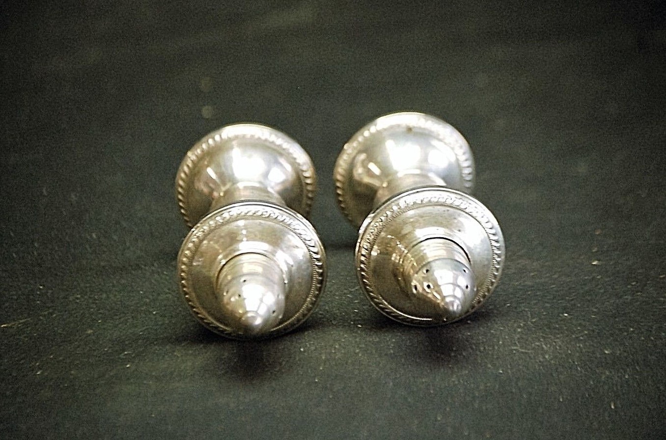 Old Vintage Duchin Creations Sterling Silver Salt & Pepper Shakers .925 MCM