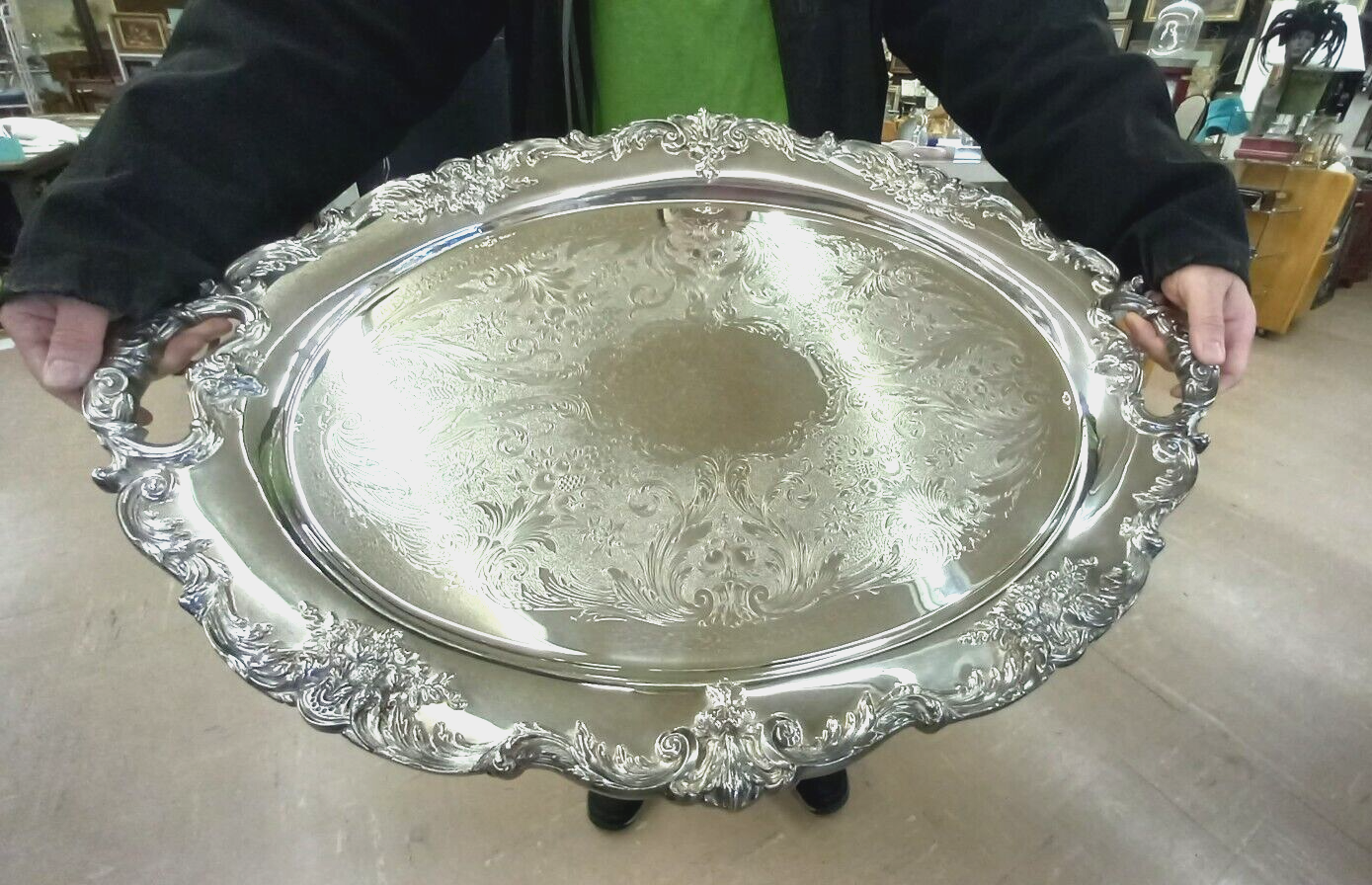 Silverplate Reed & Barton King Francis 31 x 21 HUGE OVAL