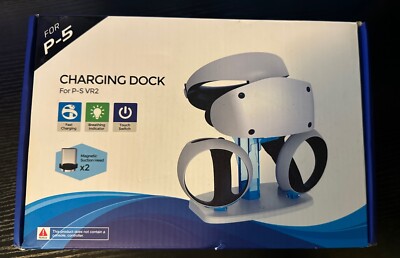 Controller Charging Dock for PS5 VR2, PSVR 2 Charging Station with VR Headset BF