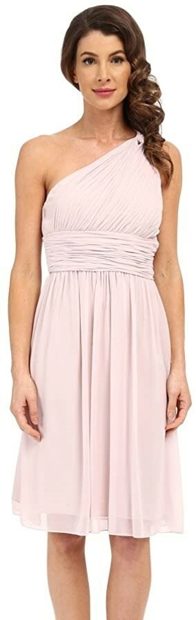 Donna Morgan 243207 Womens Rhea Sleeveless One Shoulder Dress Palest Pink Size 4
