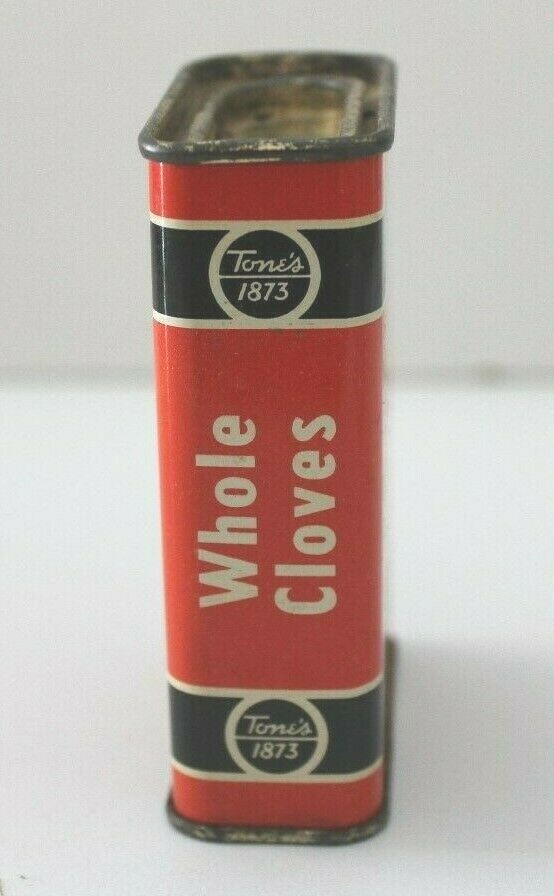 Vintage Tone's Whole Cloves Spice Tin  1 oz.  INV.PD