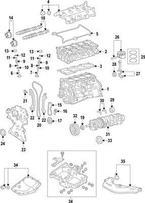 Genuine Mitsubishi Main Bearings MQ718264