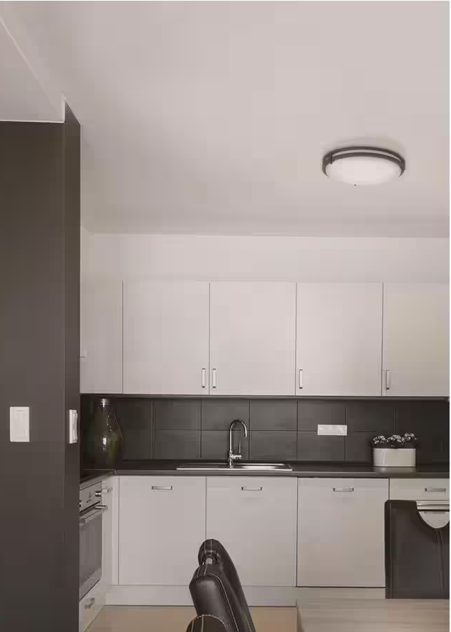 Saturn 16-Watt Brushed Nickel LED Flush Mount Ceiling Light (Retails $90)