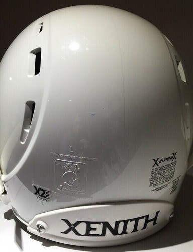 XENITH X2E YOUTH LARGE FOOTBALL HELMET WHITE RED FACE MASK NEW