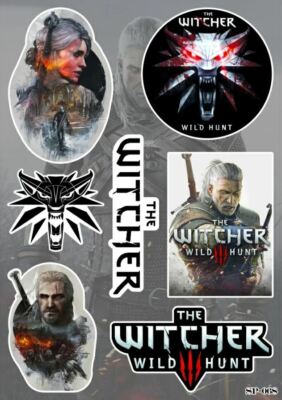 The Witcher 3: Wild Hunt Sticker Pack | Xbox PlayStation Action Video Game Logo