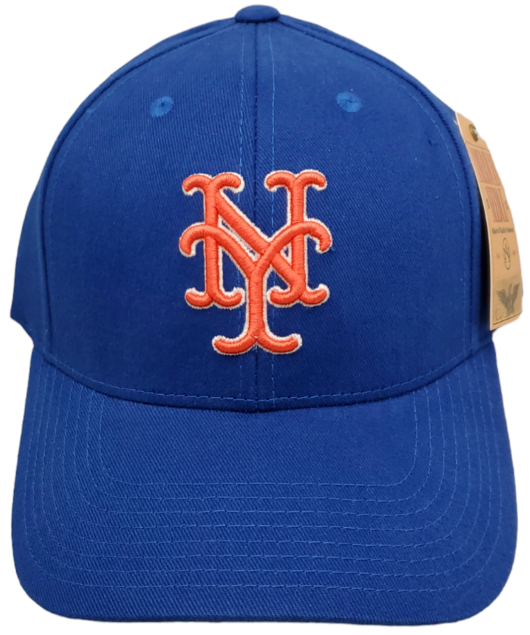 New York Mets Hat Brushed Adjustable Strap Cooperstown Collection