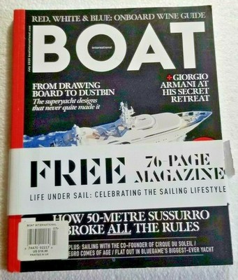 Boat International Magazine + Free 76 Page Life Under Sail Magazine NEW 