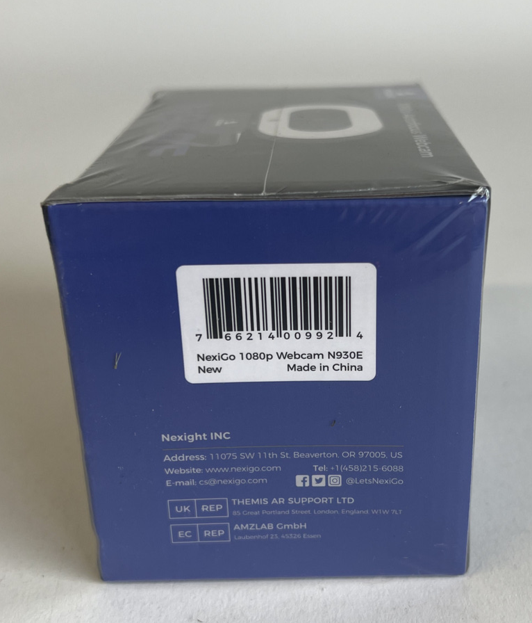 NexiGo N930E Webcam (LSX) Autofocus Camera 1080P PC Ring Light Privacy Cover Mic