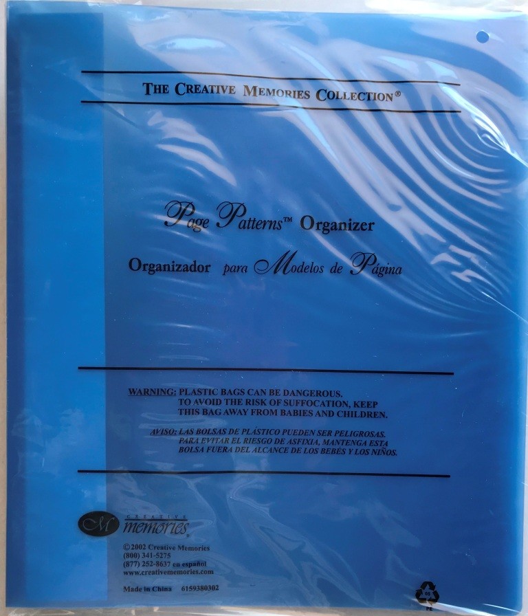 Creative Memories Pattern Organizer Start Smart Scrapbook V Fast Formulas NEW