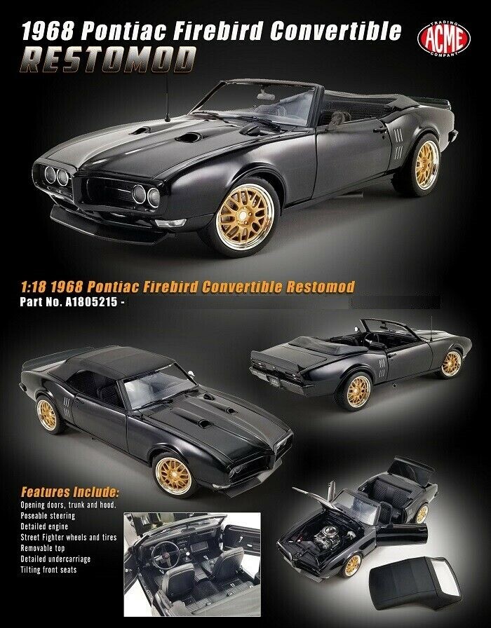 ACME 1968 PONTIAC FIREBIRD CONVERTIBLE 