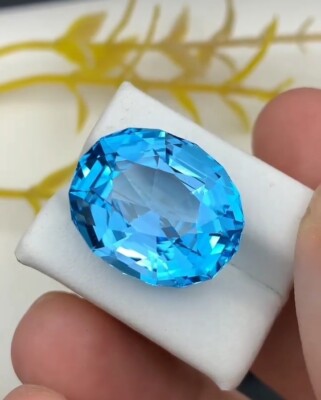 1 CT Certified Natural Oval Cut Blue Diamond D Grade VVS1 + 1 Gift Free