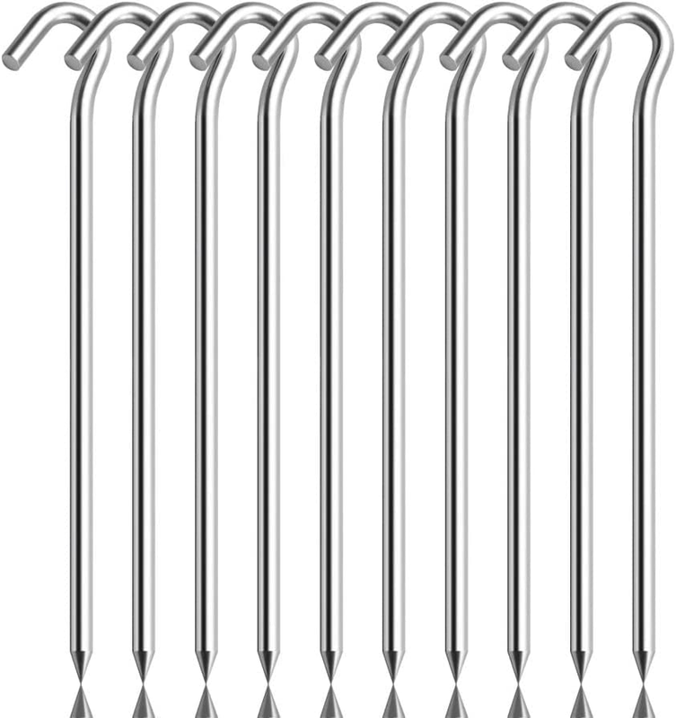 Aluminum Tent Stakes Pegs with Hooks for Outdoor Travel Camping FREE SHIPPING US