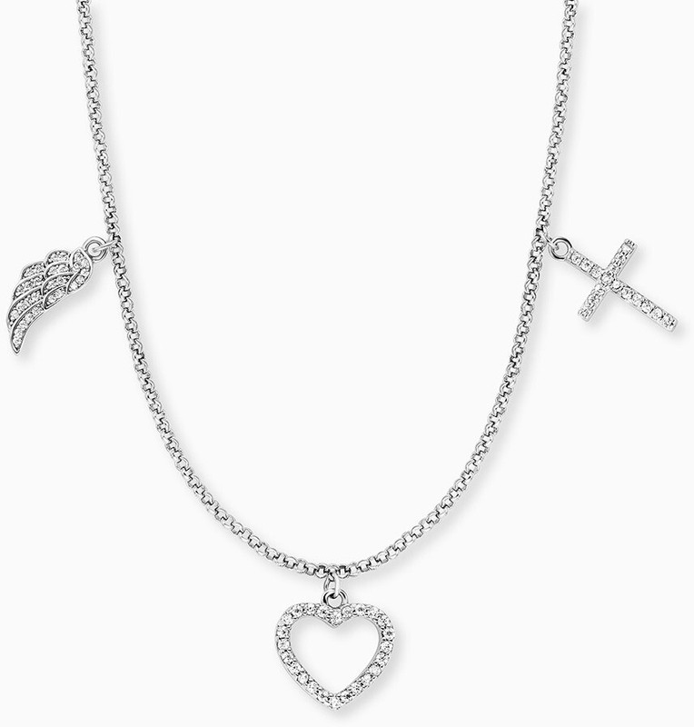 Engelsrufer - Halskette Glaube, Liebe Hoffnung Zirkonia - Halsschmuk 