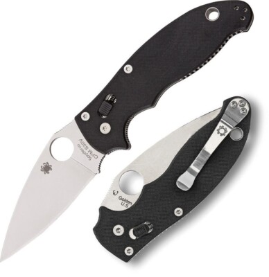 Spyderco Manix 2 Folding Knife 3.38'' CPM S30V Steel Blade Black G10 Handle 01GP2