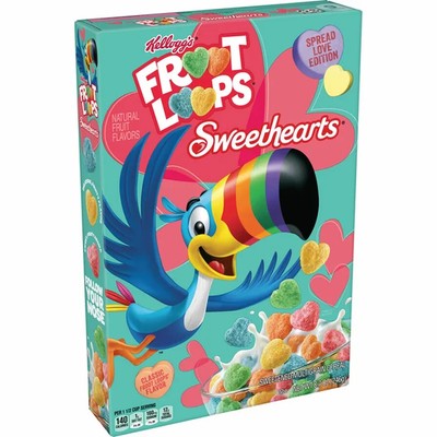   New Special Edition Froot Loops Sweethearts Cereal 8.7oz BBD 10/13/24