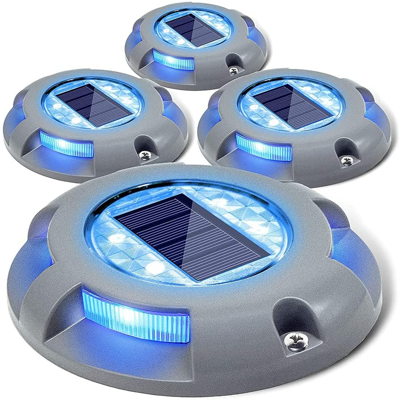 Solar Driveway Dock Light LED Solar Powered Outdoor Waterproof Road Markers
