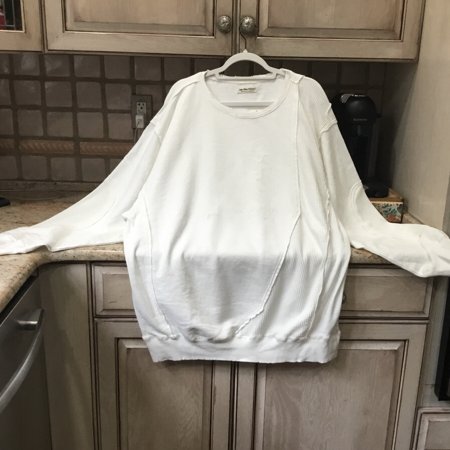 

Толстовка Free People Waves Thermal Пуловер Oversize Thermal Ivory White  NWT