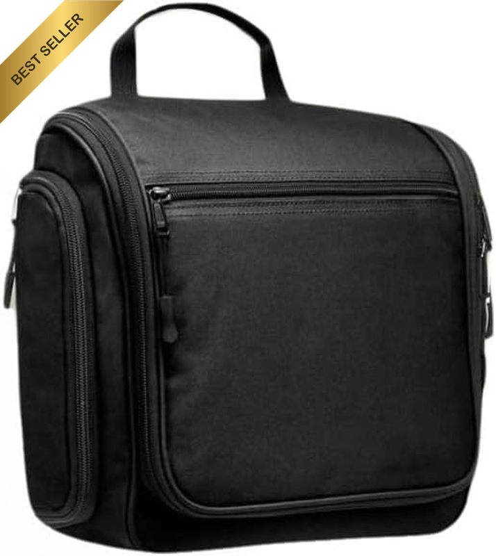 Travel Toiletry Bag for Men and Women, Large Hanging Toiletry Organizer with 19 