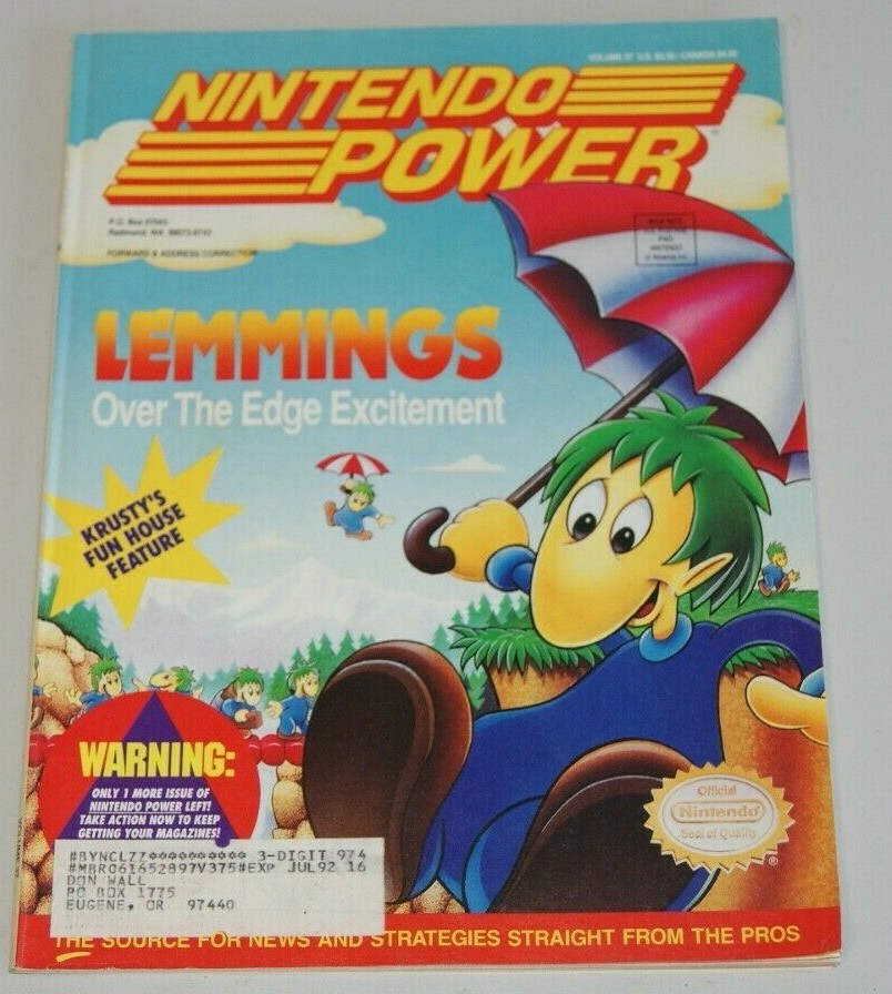 Nintendo Power Vol.s 36,37 & 38~Each with Poster Attached~VG/Excellent Condition