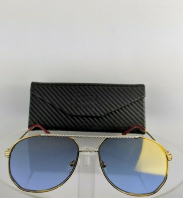 Pre-owned Porta Romana Brand Authentic  1232 Sunglasses Col. 100 1232 Vintage Gold In Gold Reflective Lenses