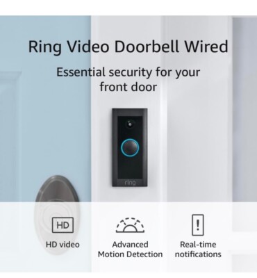''Ring Video Doorbell Wired: HD Alerts, Two-Way Talk, Stay Connected''
