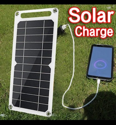 5V 10W Solar Panel Outlet USB Outdoor Portable Solar System Cell Phone Charger 