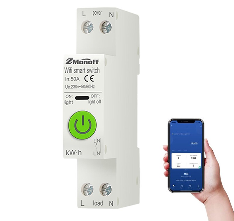 Smart Circuit Breaker Switch Tuya APP WiFi Enabled Circuit Breaker