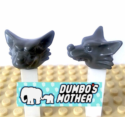 Lego WEREWOLF Wolf LUPIN Dark Gray (Not DBG) Harry Potter Minifigure Costume 