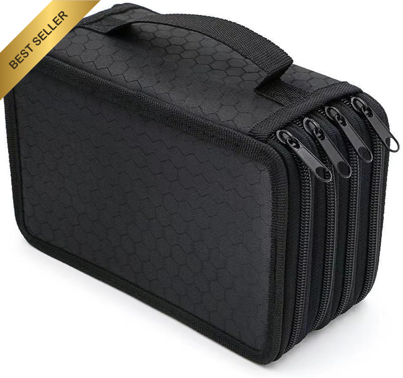 Large Capacity Pencil Case, 72 Slots Colored Pencil Pouch Bag Portable Pencil Ho