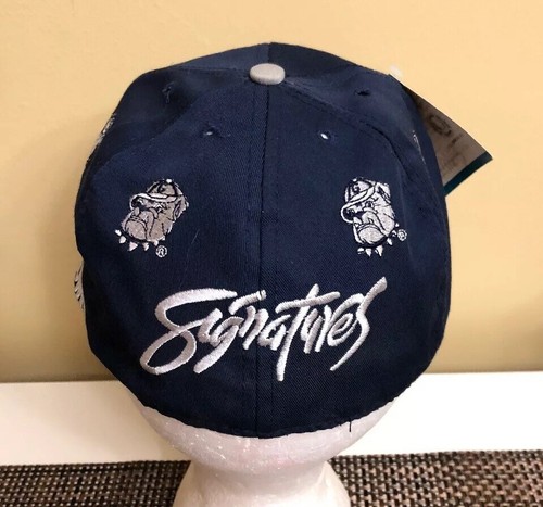 Deadstock VTG 1984 GEORGETOWN HOYAS Sz: 6 7/8 Fitted Hat EDS WEST Signatures NWT