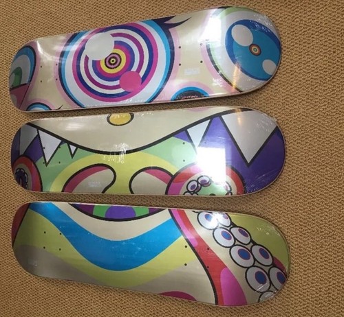 Set of 6 Takisha Murakami COMPLEXCON Skateboard Decks DOBTOPUS FACE EYES MOUTH