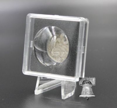 MAGNICAP Coin Holder Magnifier 18mm MAGNICAPS & Display Stand Clear 