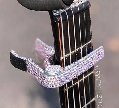 Bling Dunlop Guitar Capo AUSTRIAN CRYSTAL Quick Release Acoustic Bedazzled Music