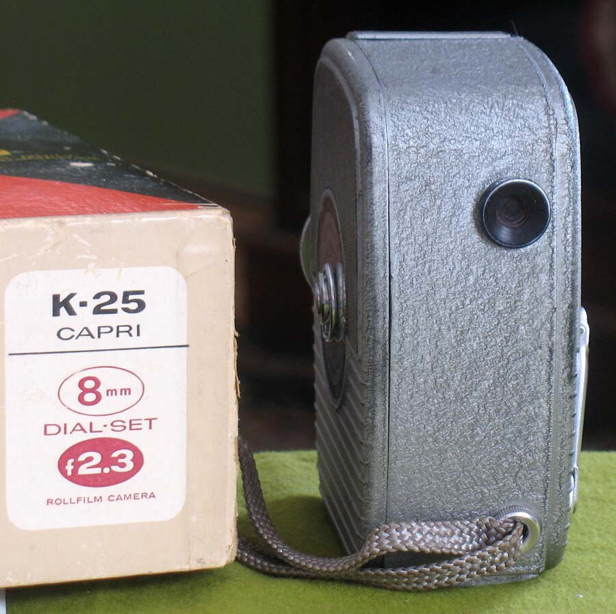 Keystone k-25 Capri 8mm Dial Set f2.3 Rollfilm Movie Camera in Box & Brochures