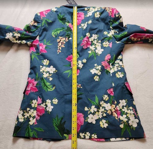 Pre-owned Vineyard Vines Men's 40r 42r  X Kentucky Derby Cotton-linen Floral Blazer In Blue