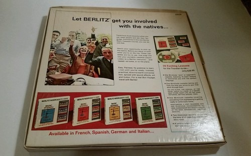 Comprehensive French Suitecase Cassette Tape Vintage Berlitz French Course