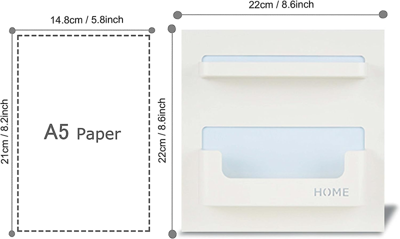 Easy Eco Life Bedside Shelf Accessories Organizer- Wall Mount Self Stick On,Idea
