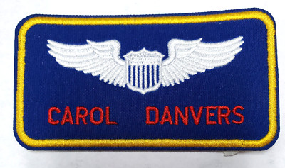 Carol Danvers Nameplate- Captain Marvel  4'' Embroidered Patch- Mailed from USA