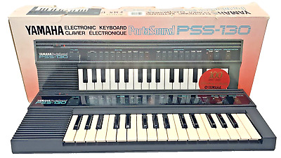 Yamaha Electronic Keyboard PortaSound PSS-130 1987 -Tested-good sound-No Cord