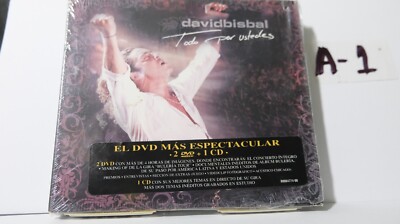 David Bisbal Todo Por Ustedes (2 DVDs + 1 CD 2005) NEW #A1