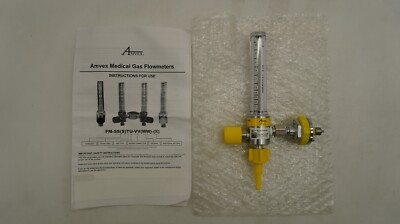 Amvex/Ohio Medical Air Oxygen Gas ISO Pressure Compensated Flowmeter