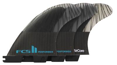 FCS II Performer Performance Core Carbon Tri Fin Set — черный/бирюзовый — S — новый