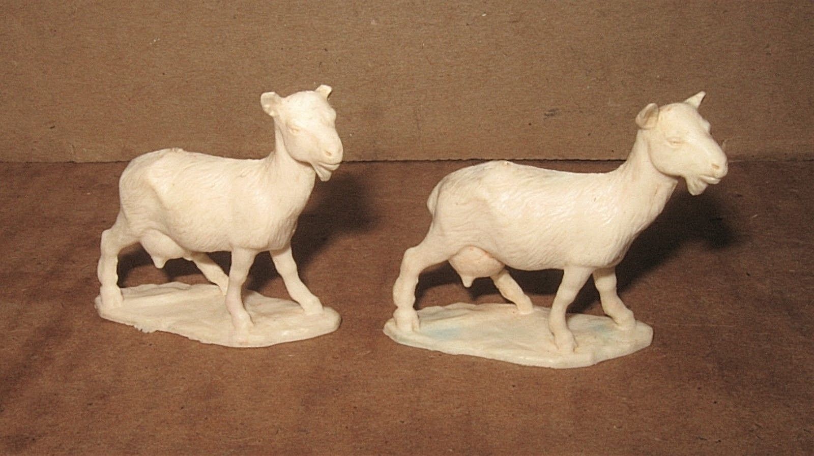 1950s Marx Auburn Rubber Farm Play Set Lot Goat Pig Goose Billie Nanny Kid