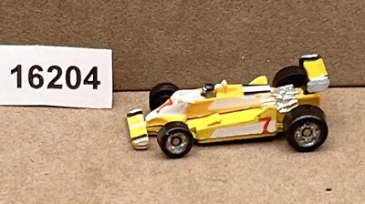 MICRO MACHINES 1987 FORMULA 1 RACE CAR YELLOW #7 GALOOB VINTAGE