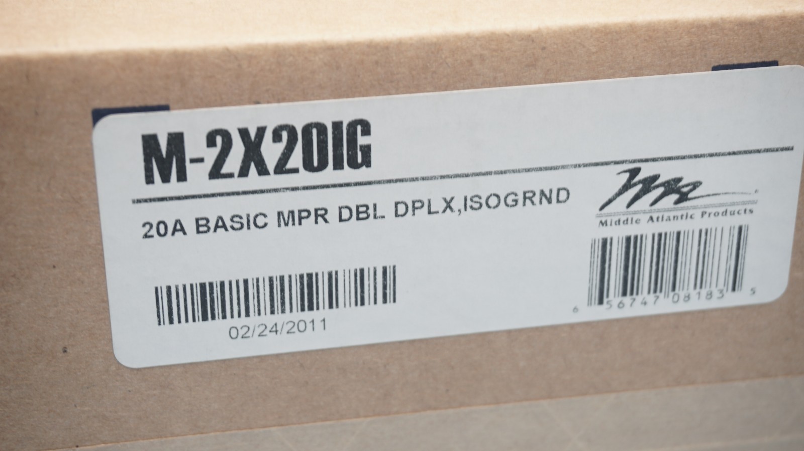Middle Atlantic M-2X2OIG Module (20A)